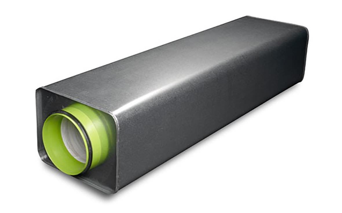 Swegon CLA-A Ljuddämpare cirkulär anslutning Kanaldiameter: 100 mm, Längd: 500 mm