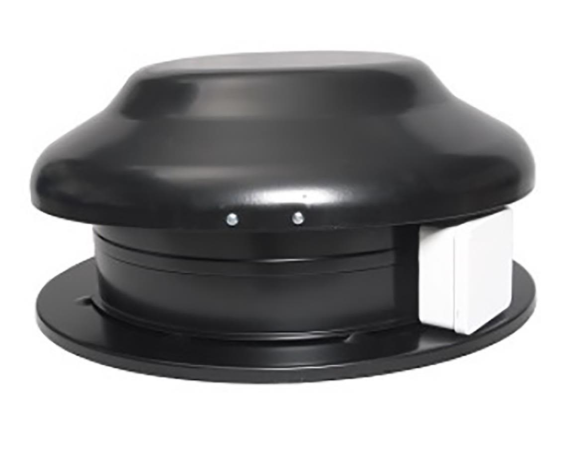 Östberg TKC 300 B Takfläkt svart, cirkulär anslutning 350 mm, Luftflöde: 94 l/s