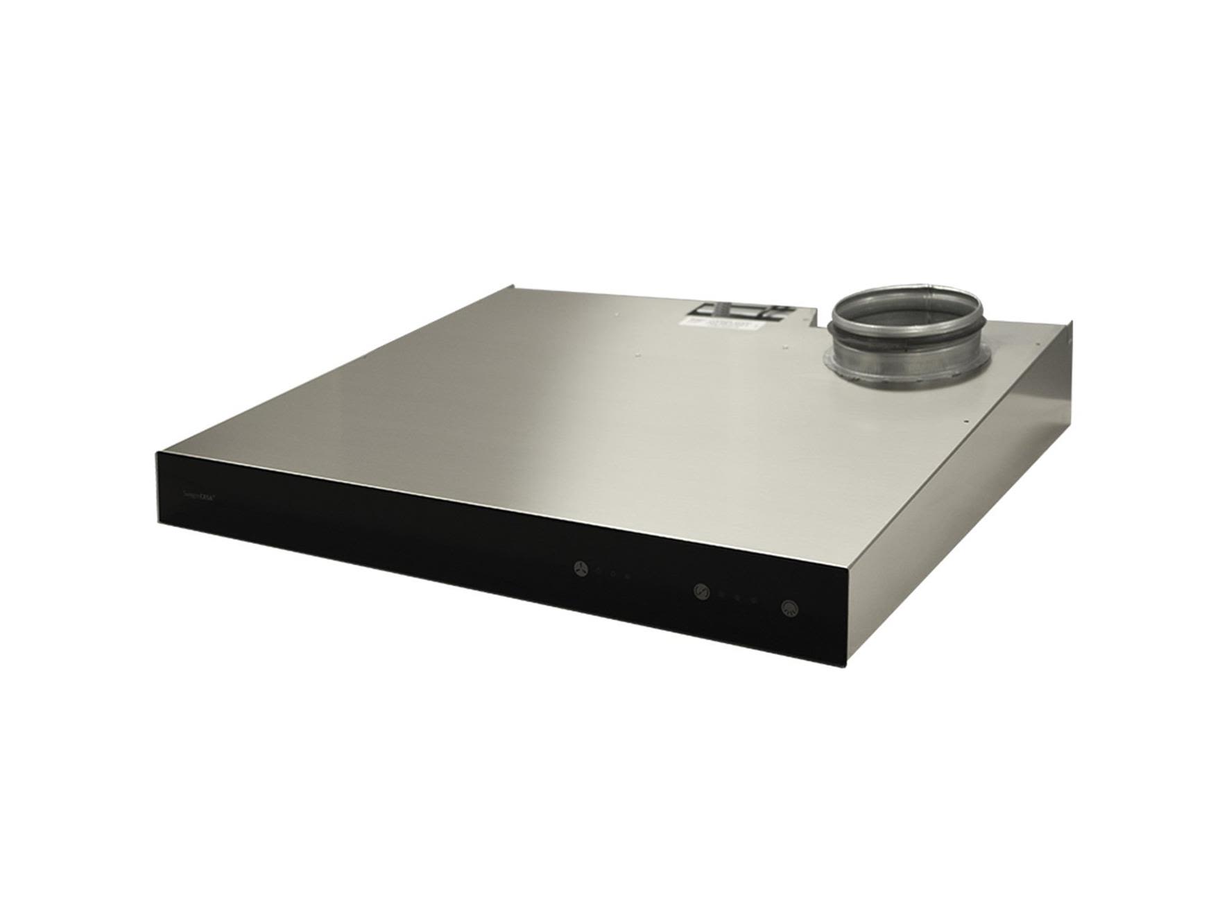 Swegon CASA Jazz Smart PJR6R Spiskåpa rostfritt stål, 598 x 99 x 525 mm Ventilation till höger