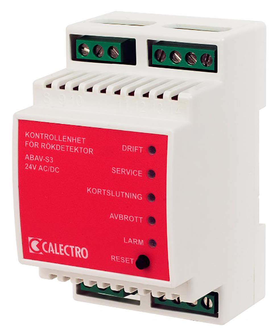 Calectro ABAV-S3-24V Kontrollenhet för rökdetektor