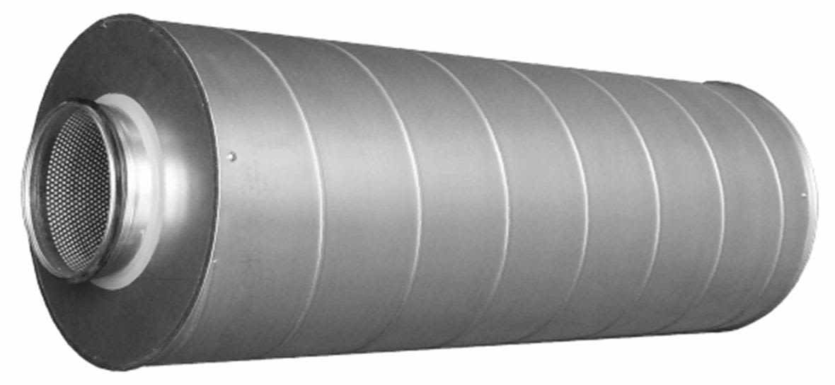 Grundström TOC-50-125-600 Ljuddämpare rund anslutning Ø 125, 600 mm