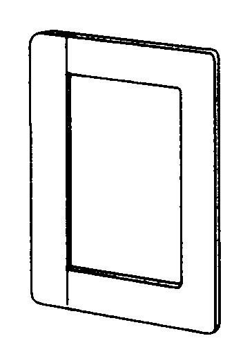 Schneider Electric 5590770 Väggram 142 x 8 mm, vit