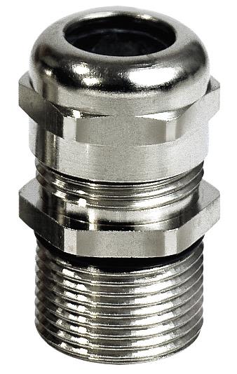 Rutab 1476033 Förskruvning lång gänga, mässing M20 x 9-13 mm