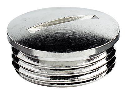 Rutab 1466122 Avslutningspropp förnicklad mässing PG16