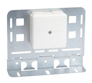 Wibe Group W24 Dosplåt med hålbild för 4 st. modularjack