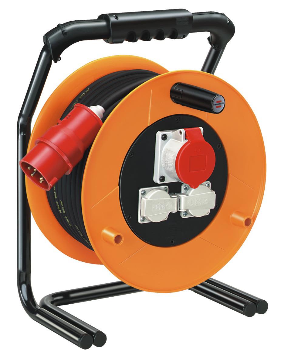 Brennenstuhl Brobusta Kabelvinda med CEE-don, IP44