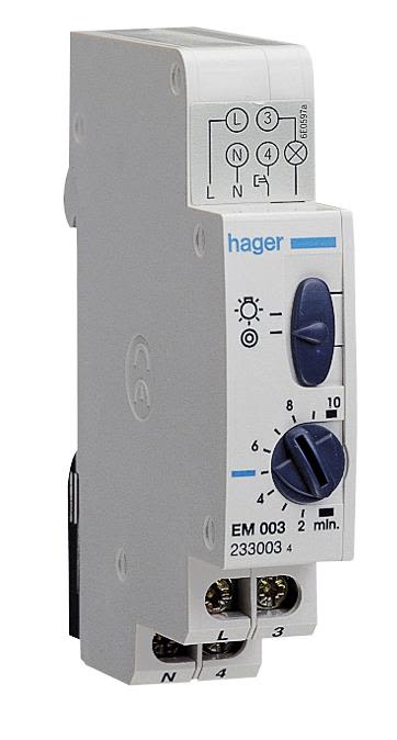 Hager EMN001 Trappautomat med slutande kontakt