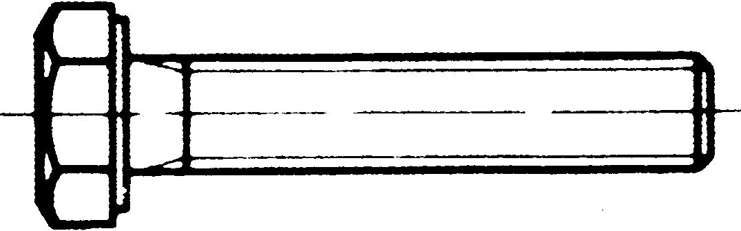 Schäfer & Peters 09334801440 Sekskantskrue M14 DIN 933, M6S A4/80, 50-pakk M14 x 40 mm