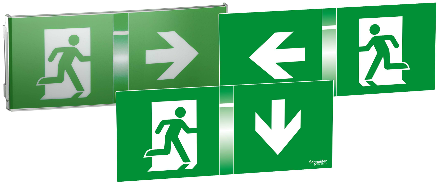 Schneider Electric Exiway Smartled Piktogramset 24 m, 3 delar