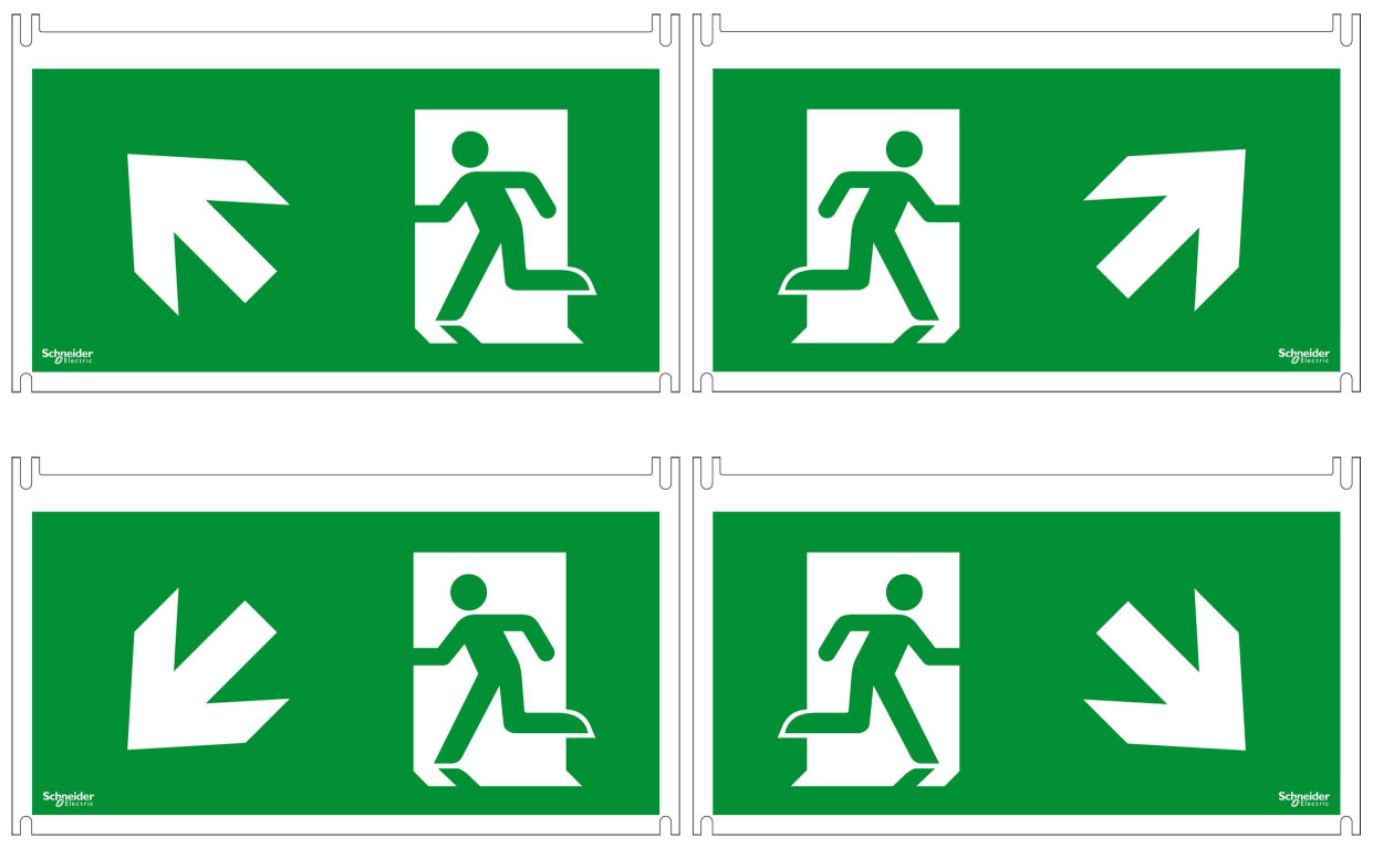Schneider Electric VetroSignal Piktogramsett 4 deler