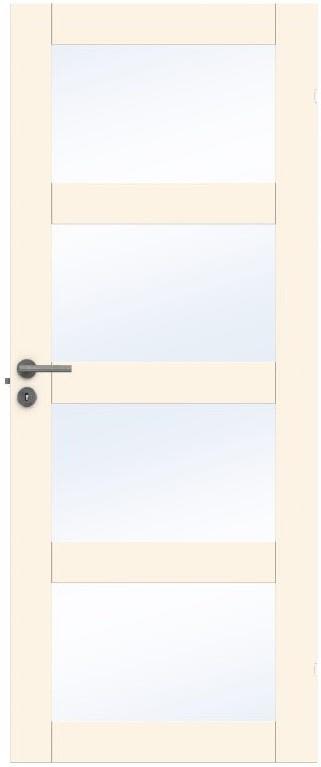 Swedoor Unique GW 04L Innerdörr vit (S 0502-Y) 825x2040 mm