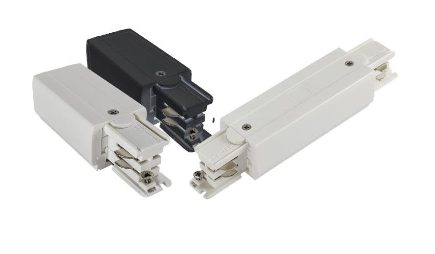 Easyform Easytrac Anslutningsdon till skenända vit, höger skenända