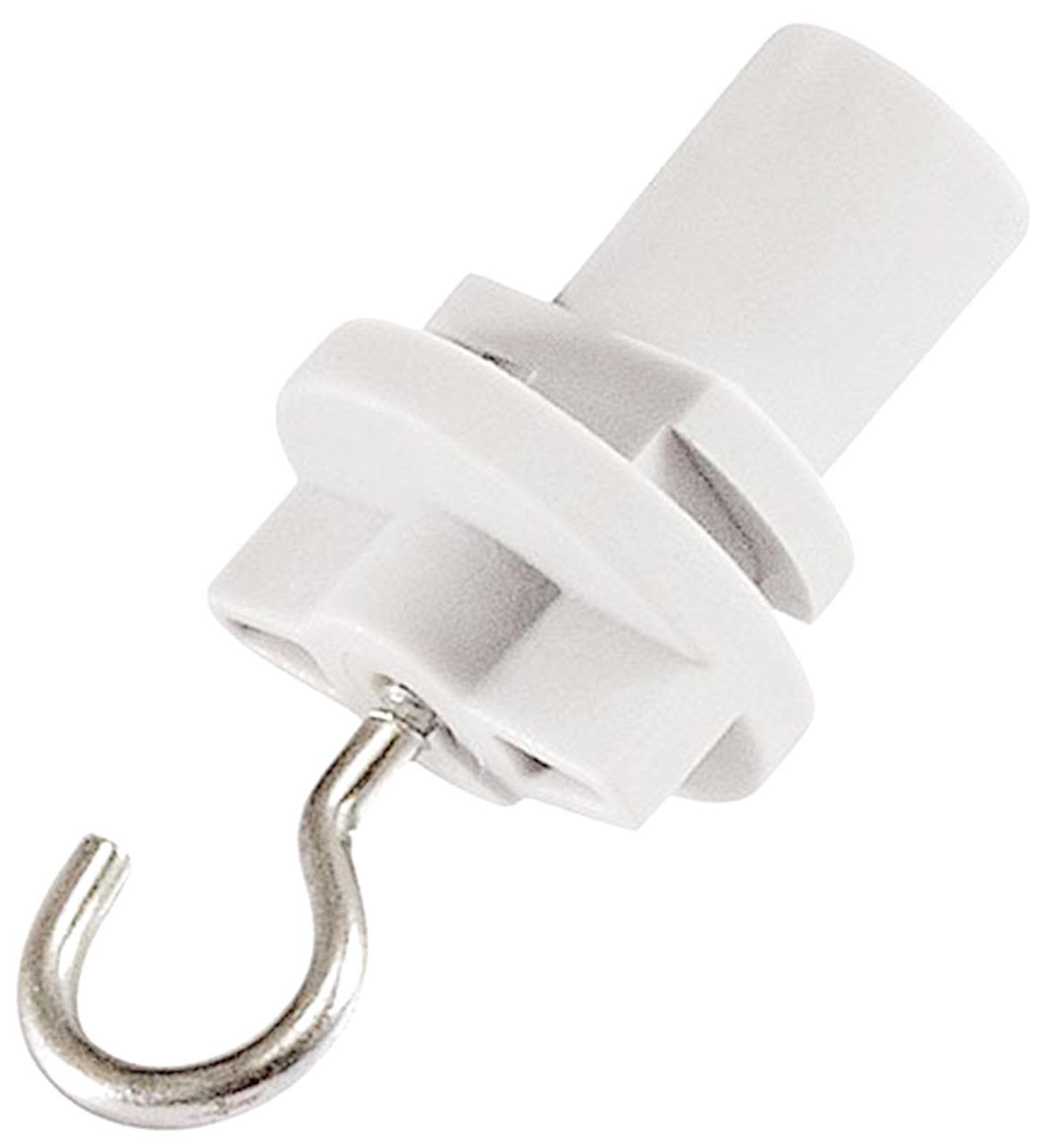 Easyform Easytrac Pendelopphenger med krok Hvit
