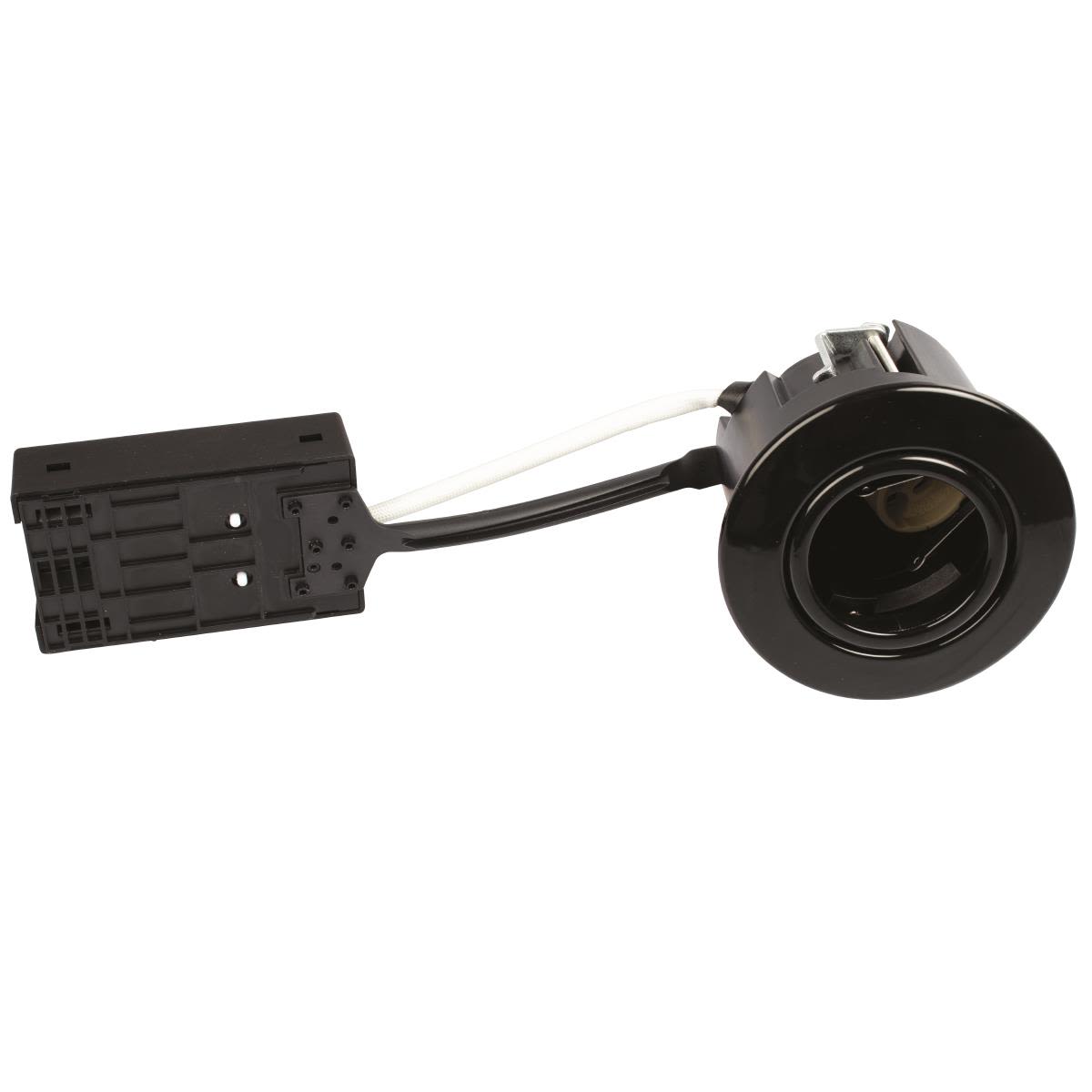 Luna Quick install 230V GU10 IP44 SS316 Sort Rund.