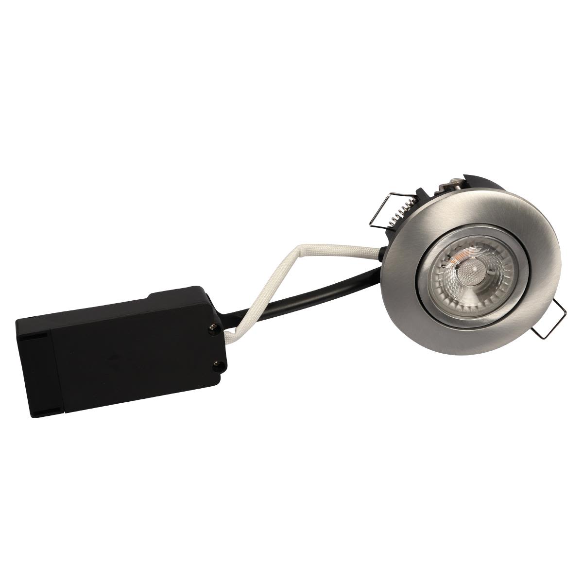 Scan Products Luna LP Downlight utendørs, 4000 K, 6,2 W Børstet stål