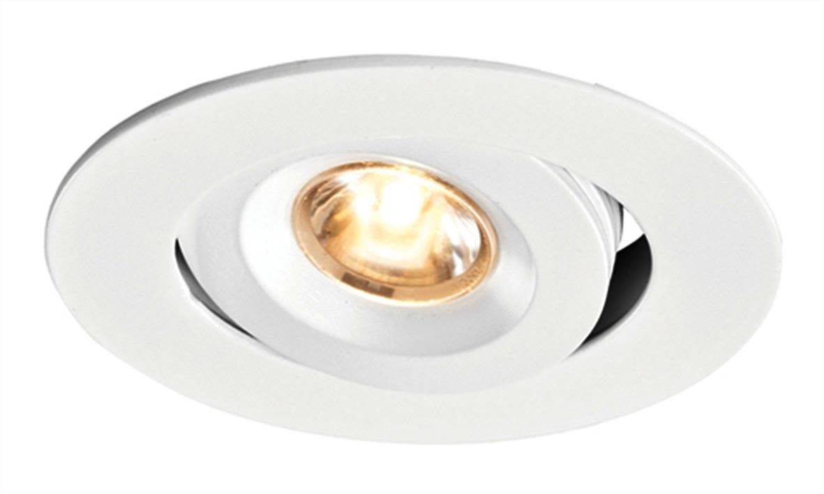 Maxel 2812 Downlight vit strukturlack, 1.2W, 3000K Fast, 30°