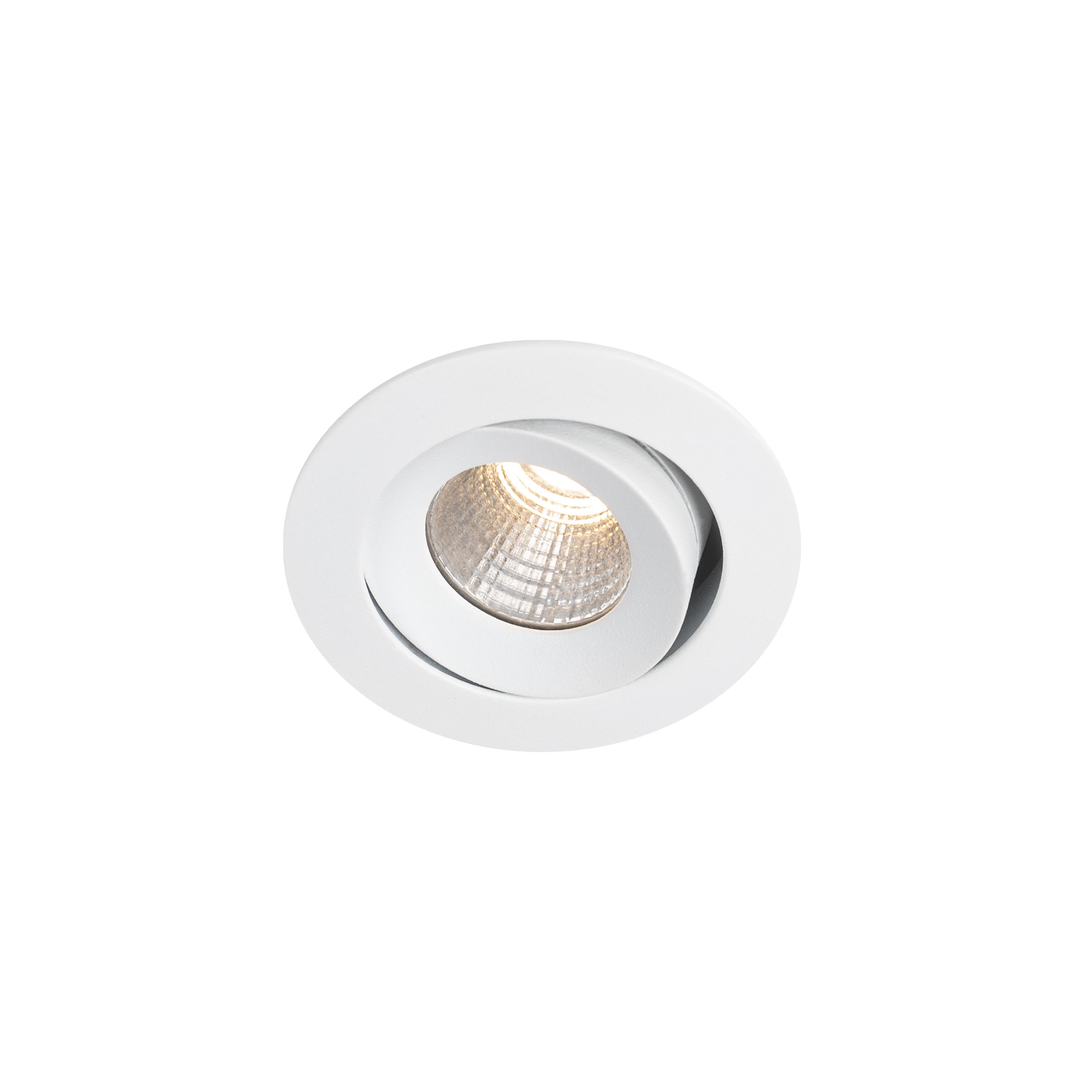 Hide-a-Lite Optic XS Downlight-valaisin kallistus, valkoinen, tune