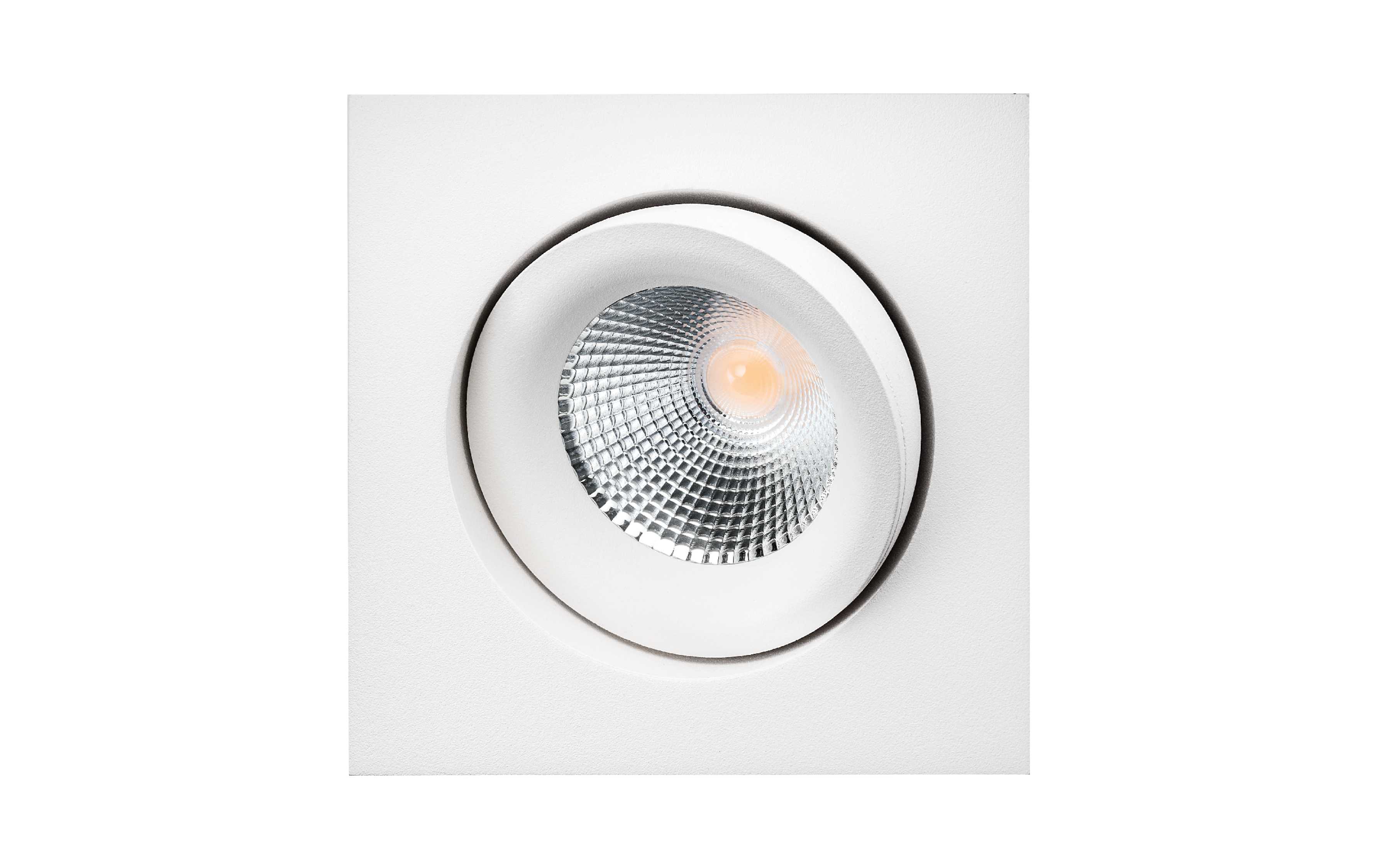 Downlight Junistar Lux Square 1X7W 2700K, 540 lumen, hvid