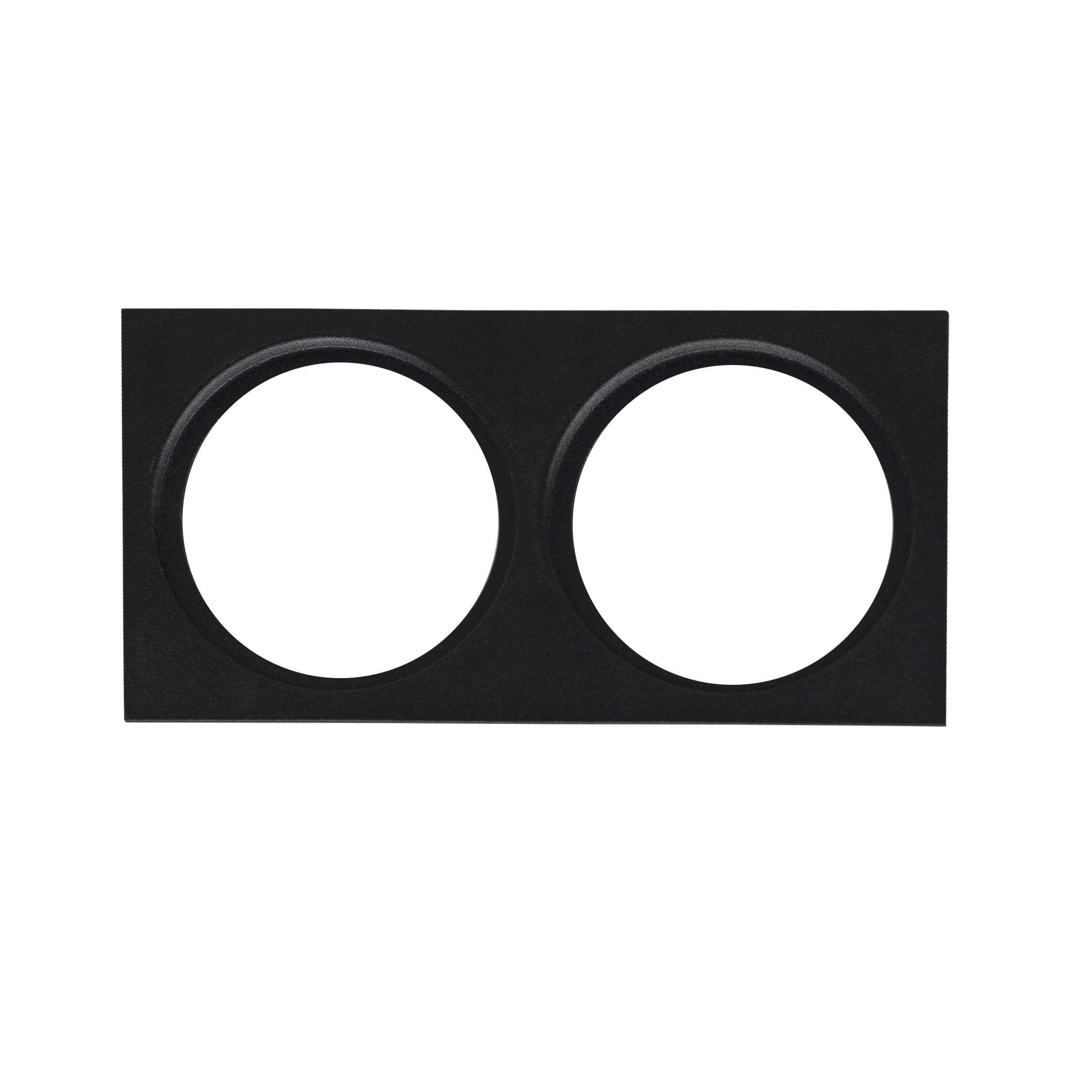 Hide-a-Lite 7474492 Dekorramme Ø85 mm, svart II: for 2 armaturer
