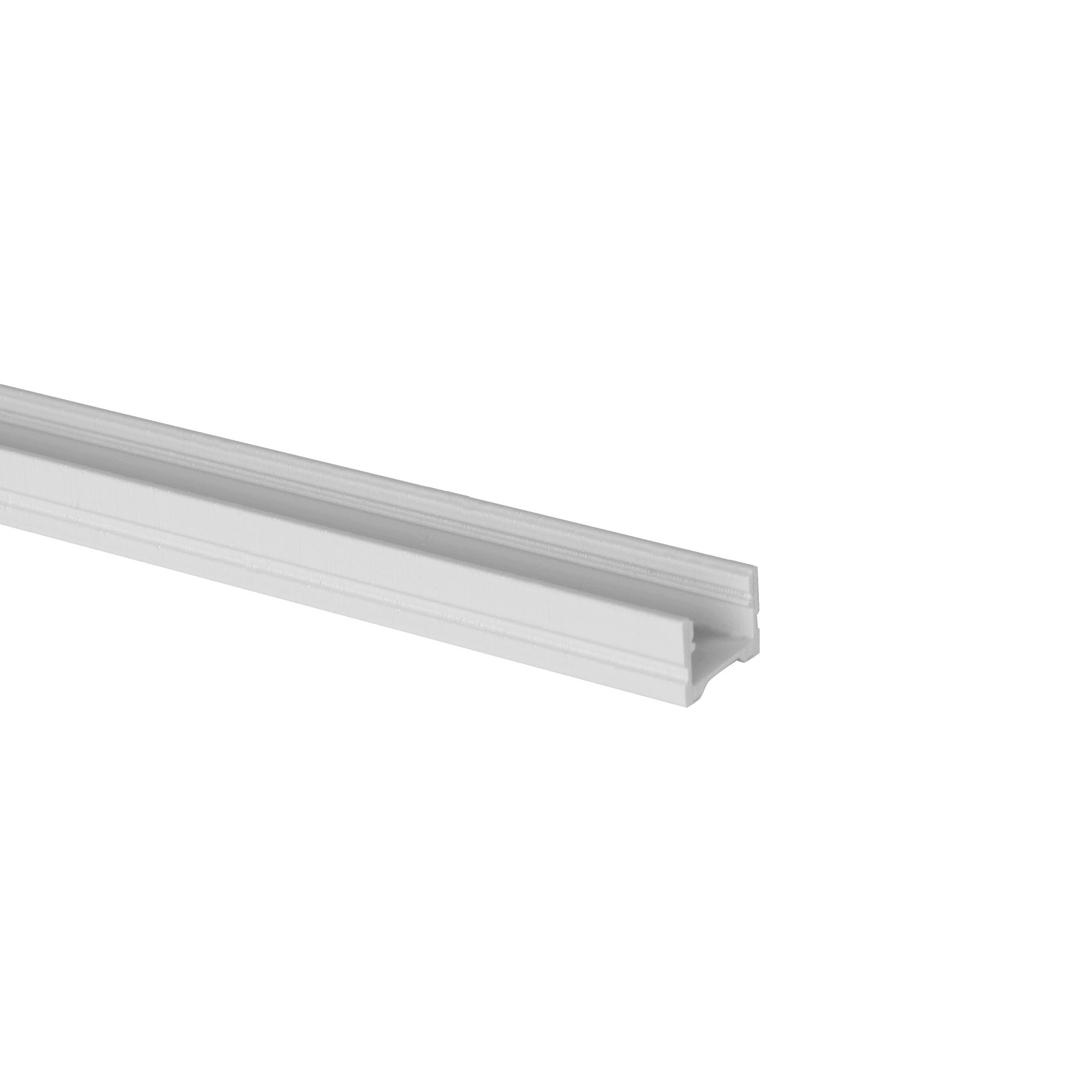 Aluminiumprofil Art Low 2m, anodiseret lav U-profil til belysning inde og ude, Max kølingseffekt 18 W/m PROFESSIONEL
