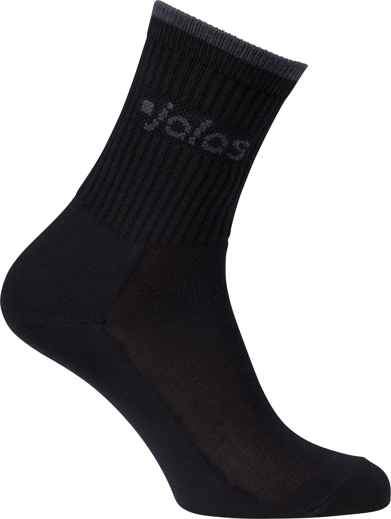 Jalas 8208B Strumpa svart, ribbat skaft 47-50