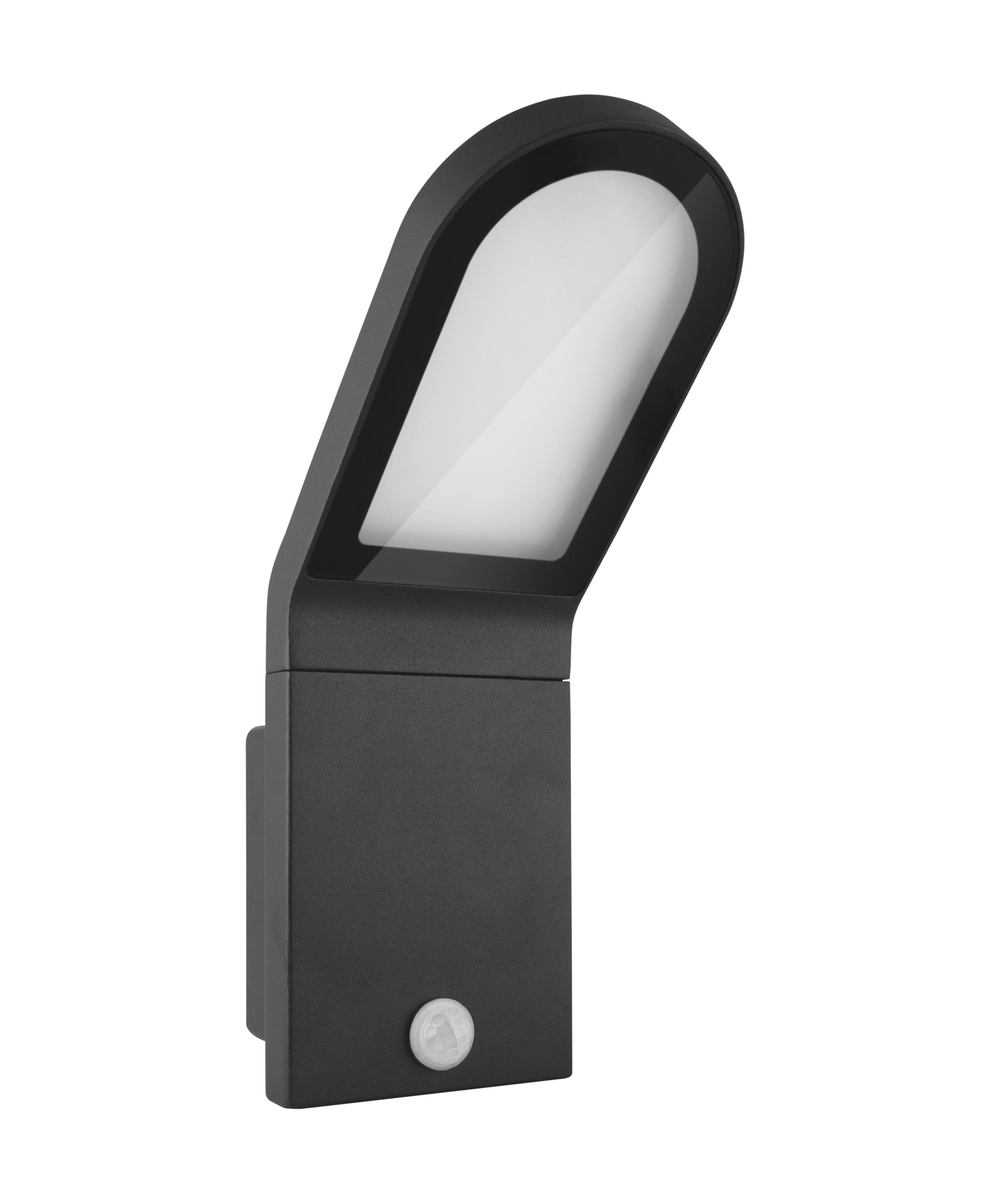 LEDVANCE LED Facade Edge Veggarmatur 12 W, 3000 K, 740 lm, sensor Grå