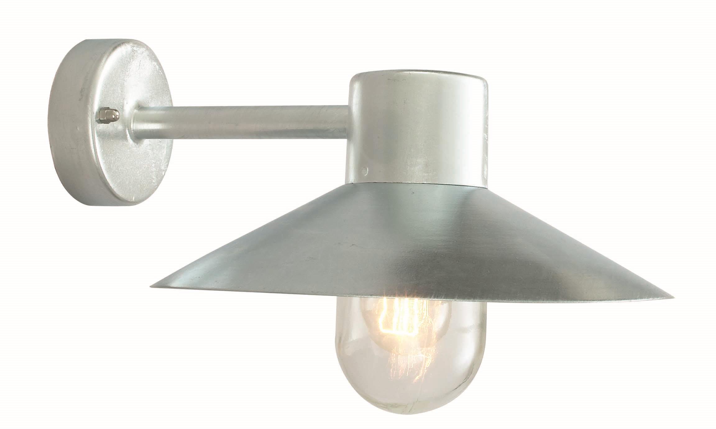 Norlys - Lund Utendørs Vegglampe Galvanisert