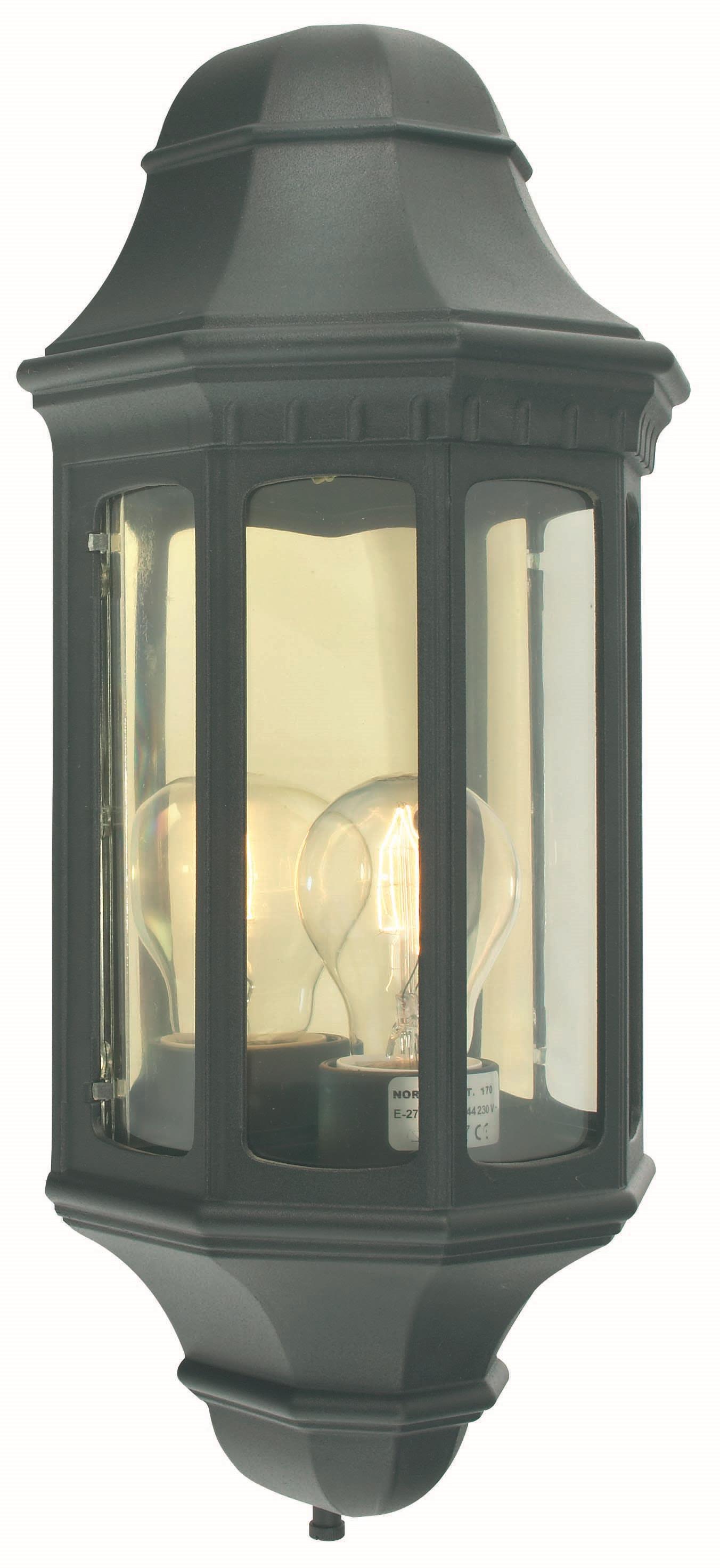 Norlys - Genova Utendørs Vegglampe Svart