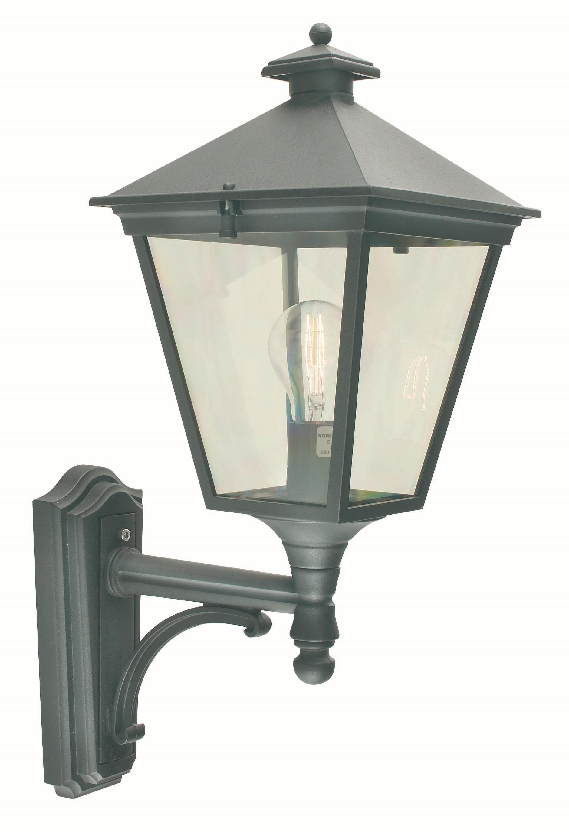 Norlys - London Up Utendørs Vegglampe Liten Svart