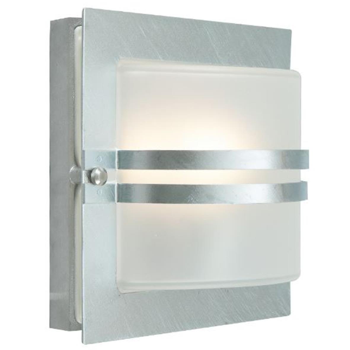 Norlys Bern 651 Veggarmatur E27, 60W, IP54, opal Galvanisert