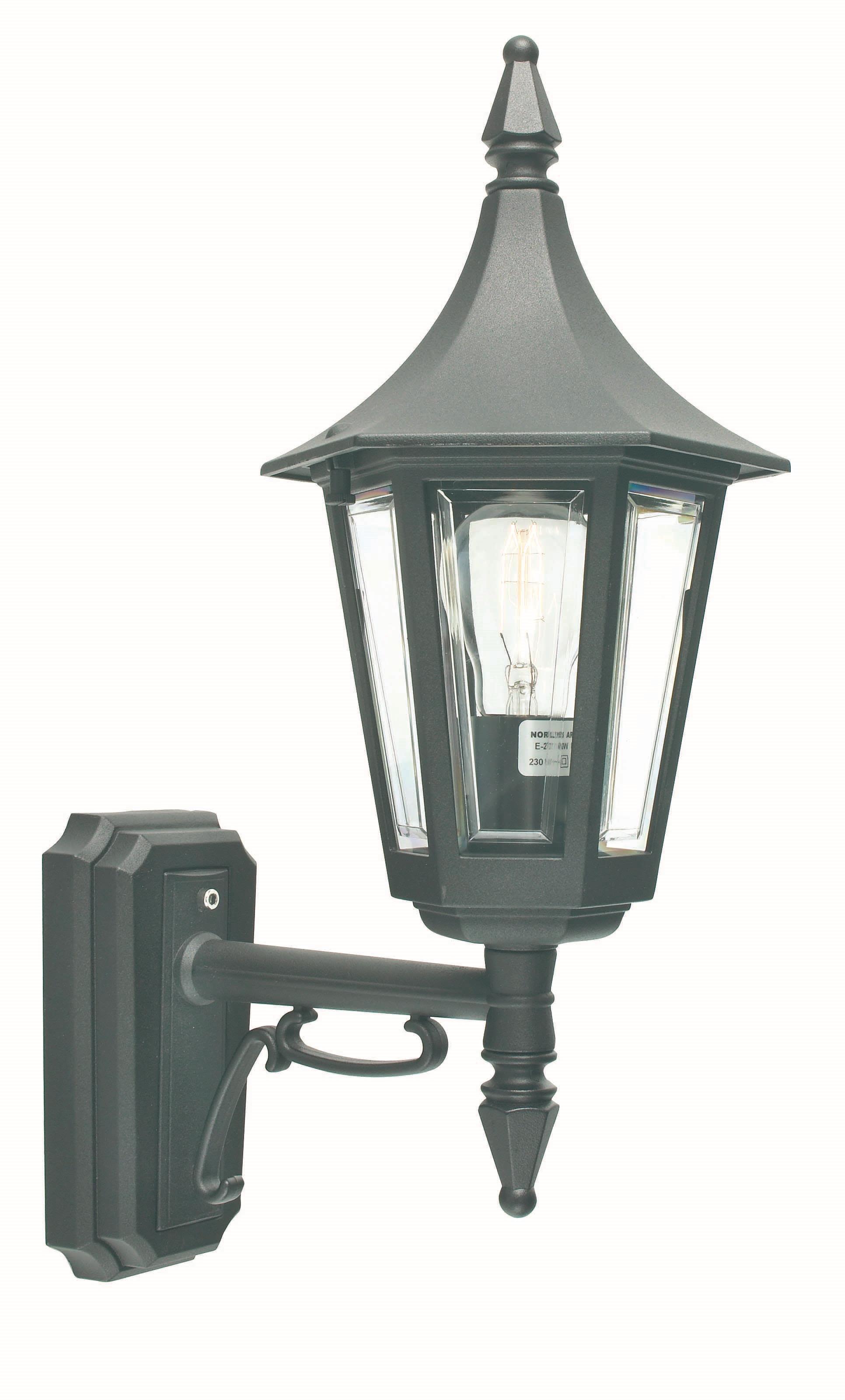 Norlys Rimini 259 Väggarmatur E27, IP54 Svart