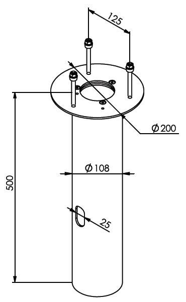 Norlys 1232 Betongfundamentadapter