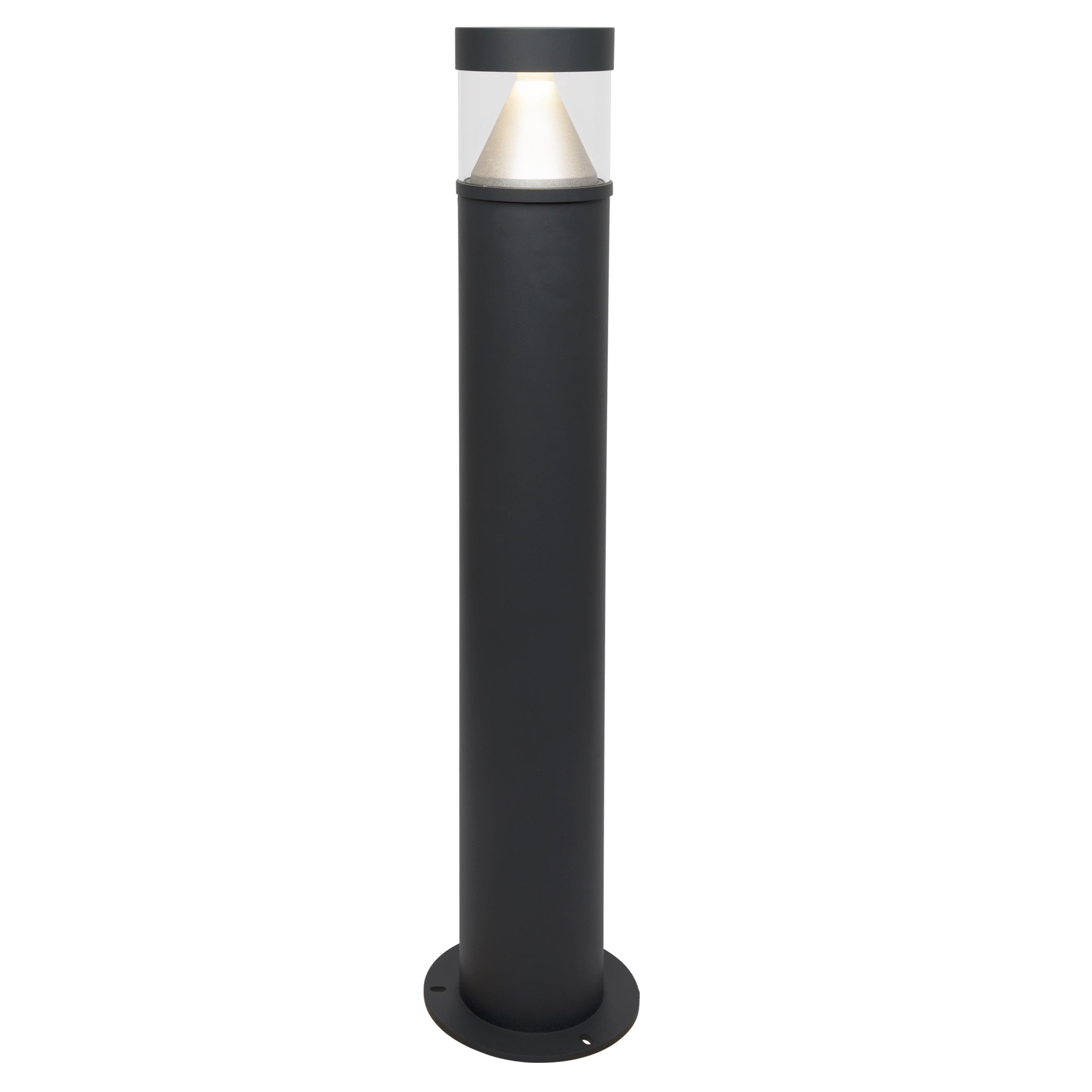 Pullert Milo Pillar, 3000K, 290lm, rundstrålende og nedadrettet lys 150°,IP65, H:750mm, Indbygget driver, Antracit PROFESSIONEL