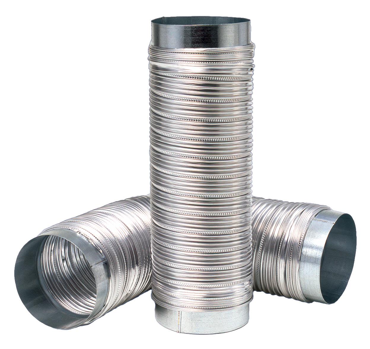 REC Indovent Drasut 100 Metallslang utdragbar 1 m 100 mm