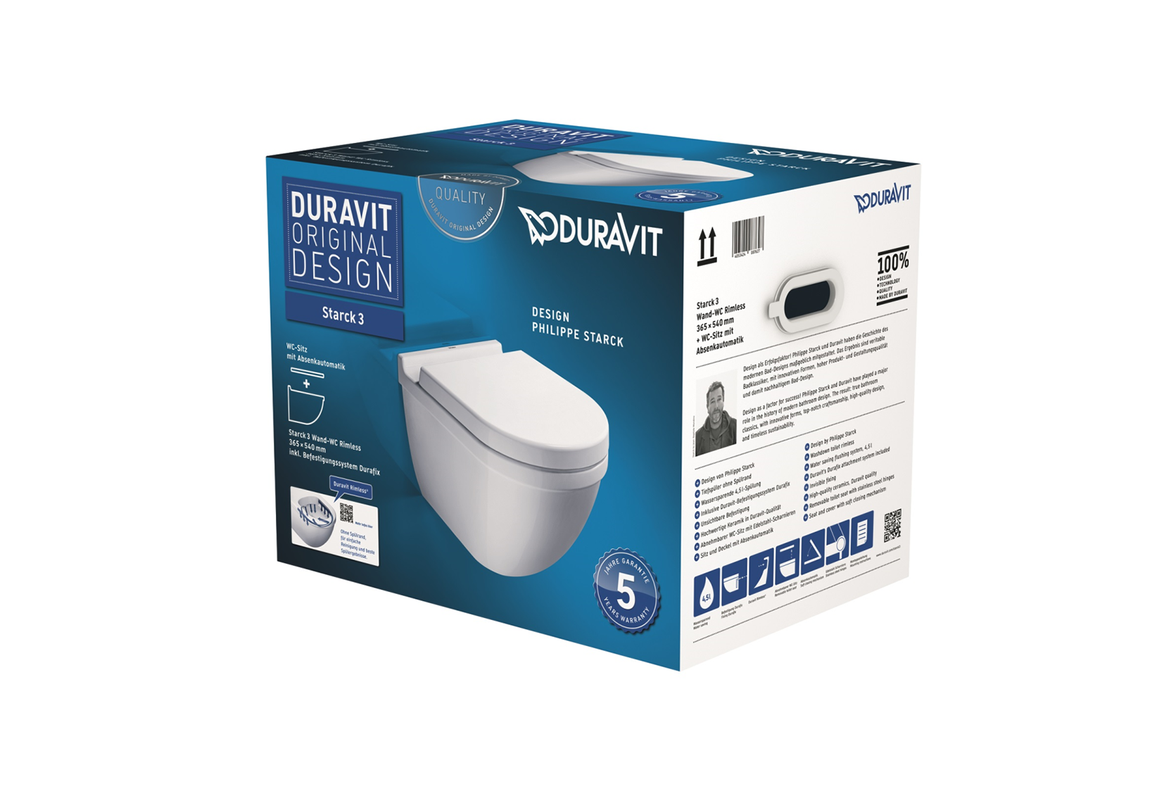 Duravit STARCK 3 WC-skål med mjukstängande sits