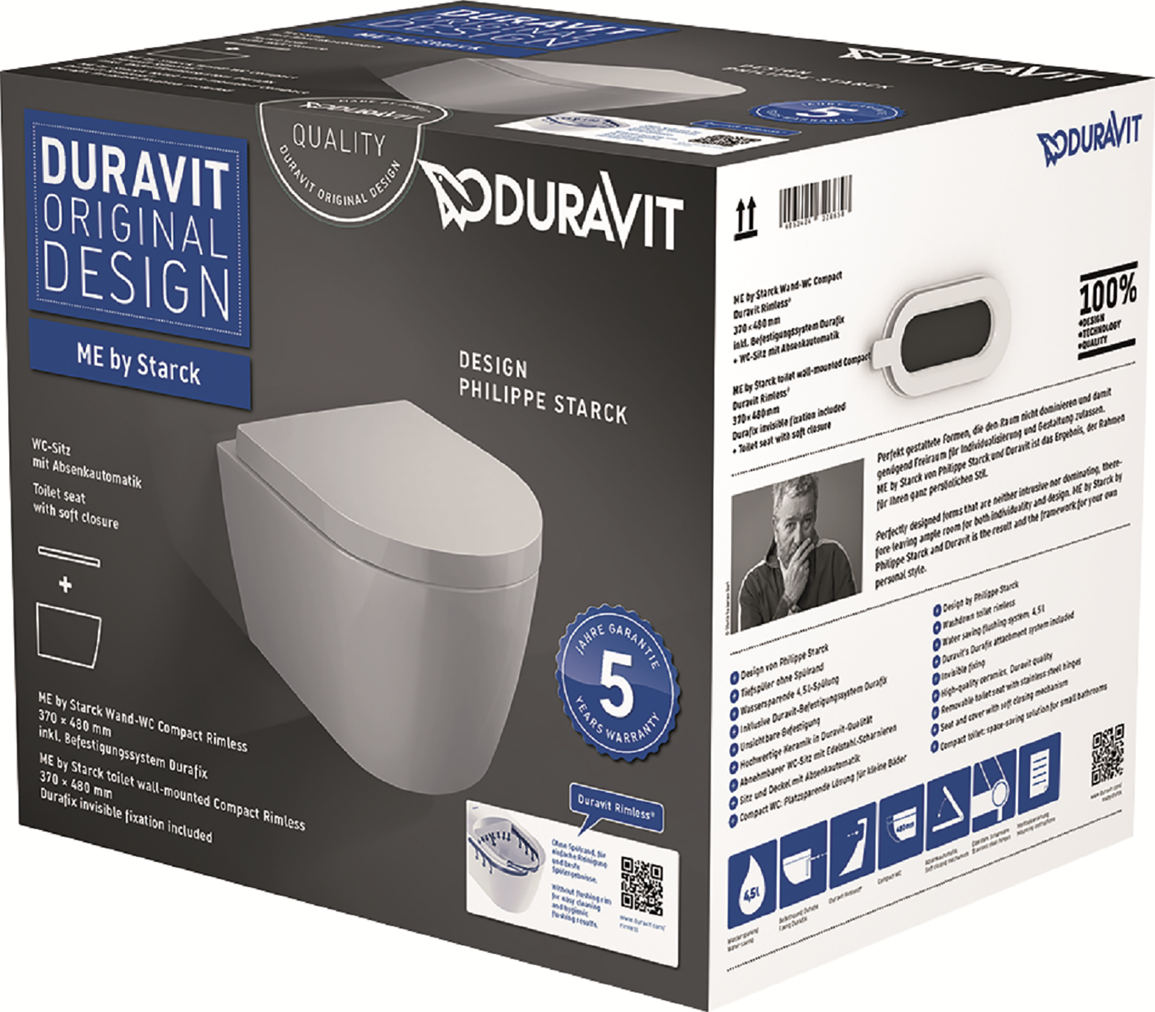 Duravit Me by Starck WC-skål med sits