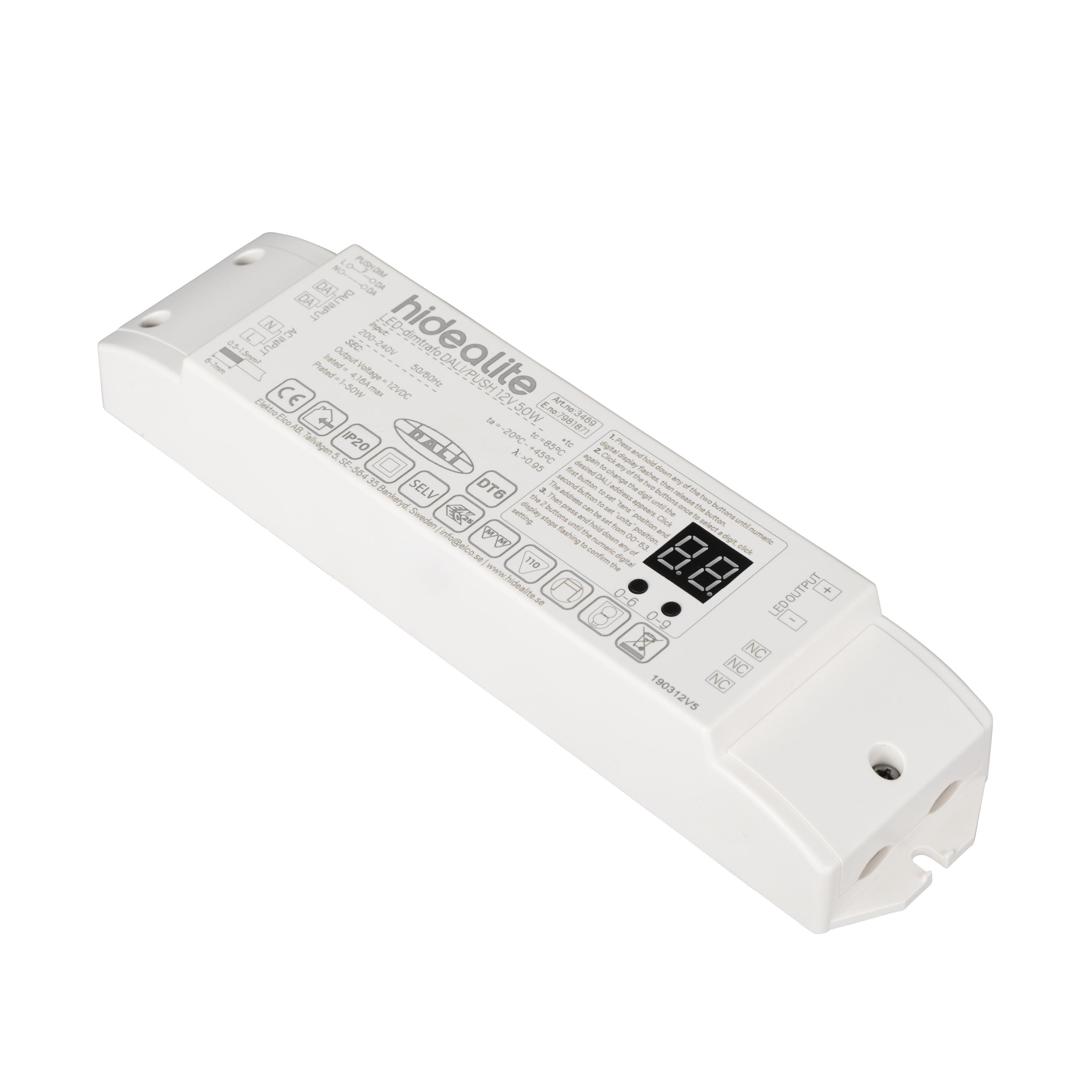 Hide-a-Lite 7981871 Dimtrafo Dali/Push 12V, 50W