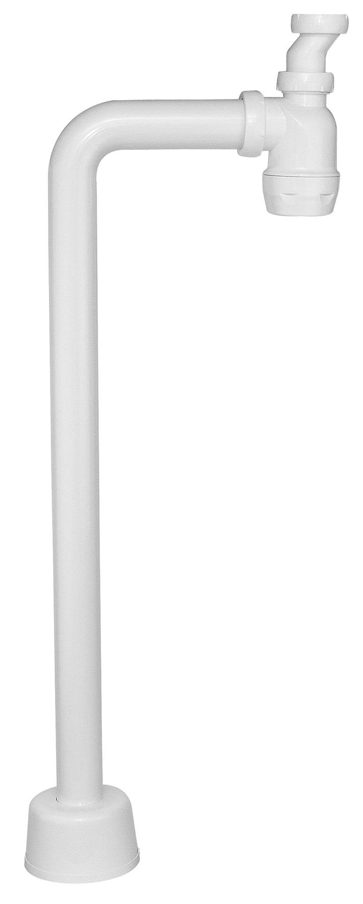 Faluplast 8073611 Pungvannlås 40 mm, med skarp vinkel Hvit