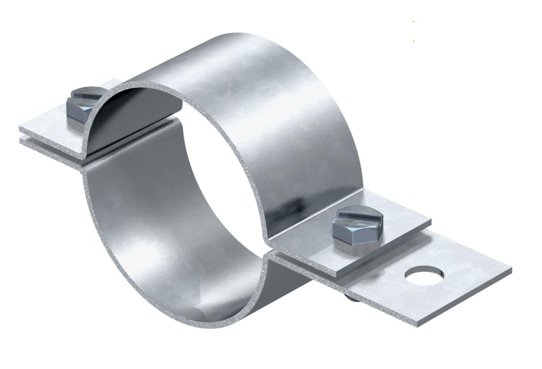 Obo Bettermann 5102138 Rörklov med extra fästhål 42,4 mm, 5-pack