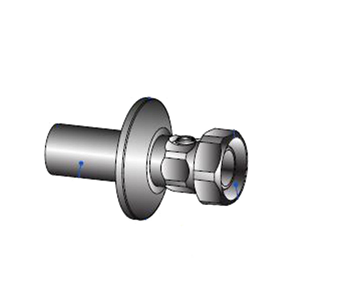 Georg Fischer 8253266 Blandebatteristolpe 15 mm, dekkplate og avstenging
