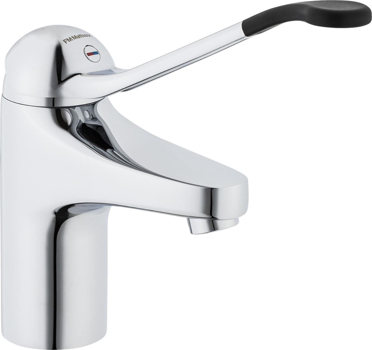 FM Mattsson 8060-4600 Tvättställsblandare med kontrastgrepp, utan lyftventil