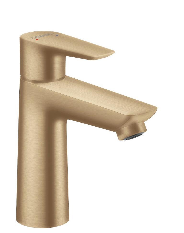 HG Talis E 110 HV-armatur - med løft-op bundventil, Børstet bronze