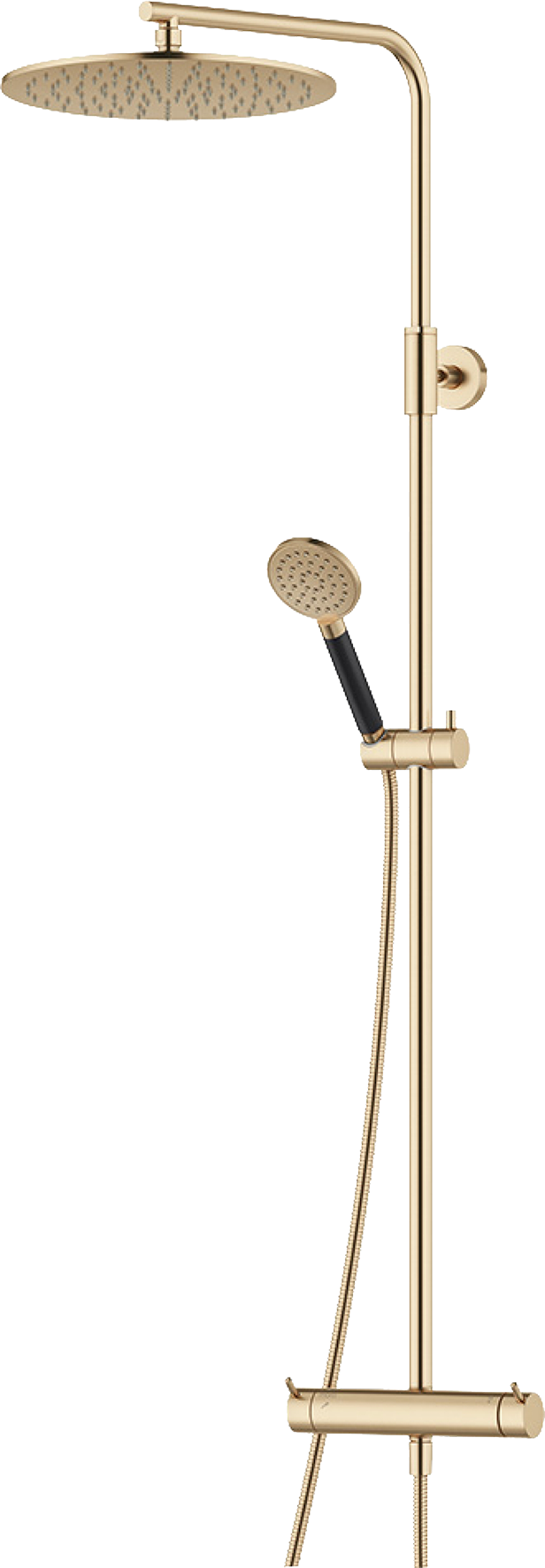 Mora INXX II Takduschset 160 c/c, borstad mässing PVD