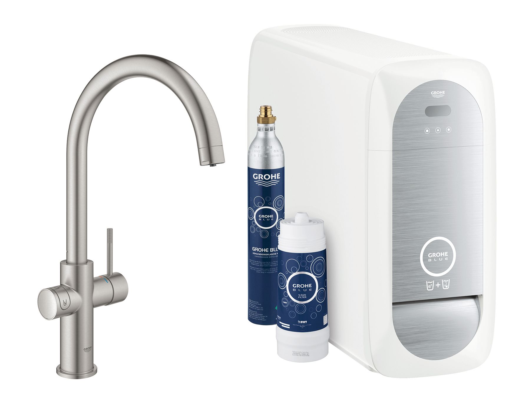 Grohe Blue Home Köksblandare SuperSteel C-pip