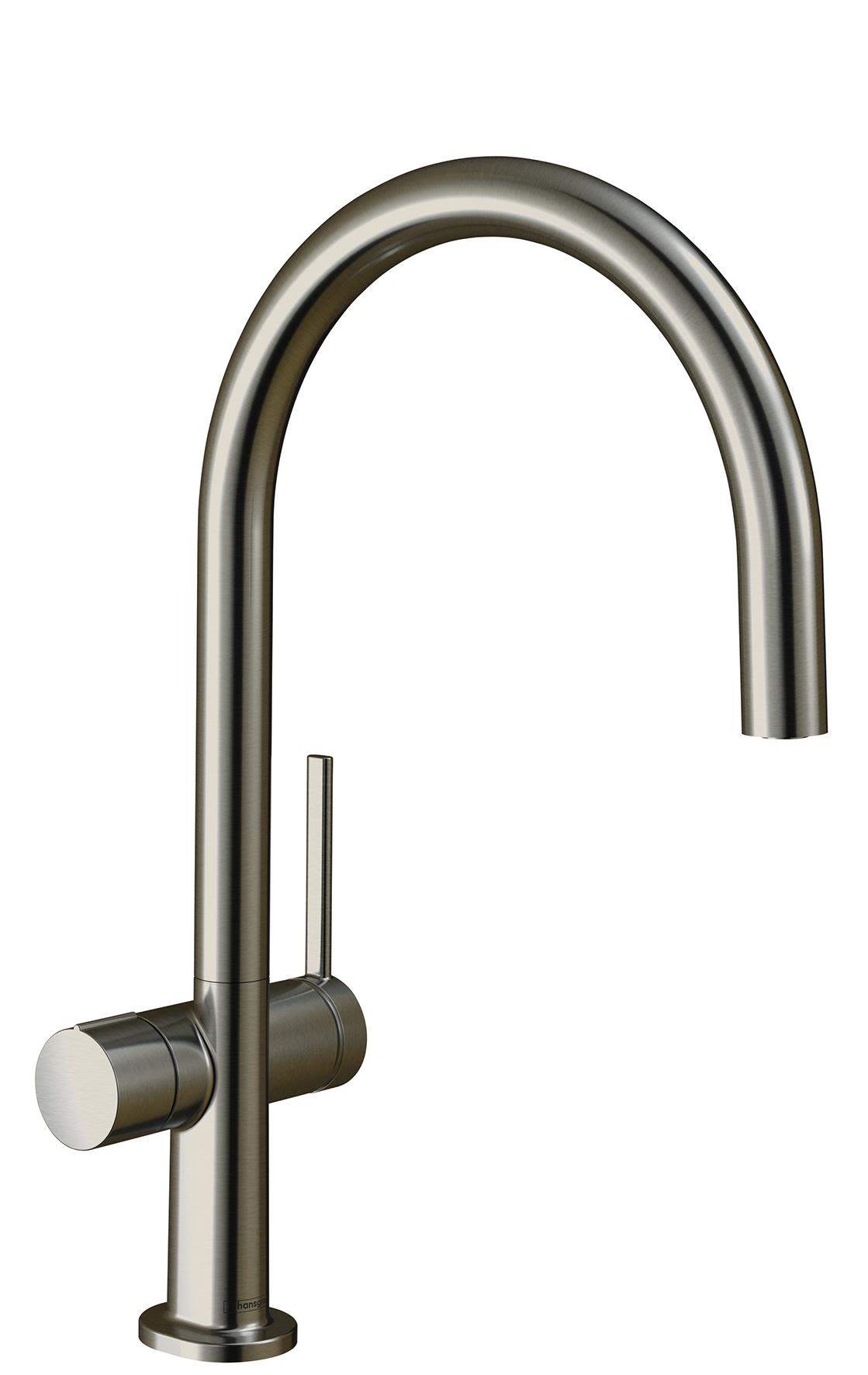Hansgrohe Talis M54 220 Blandebatteri med C-tut, avstengning av oppvaskmaskin Rustfritt stål