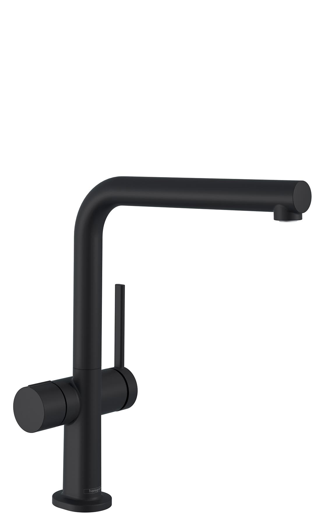 Hansgrohe Talis M54 270 Kjøkkenbatteri med L-tut og avstengning Svart