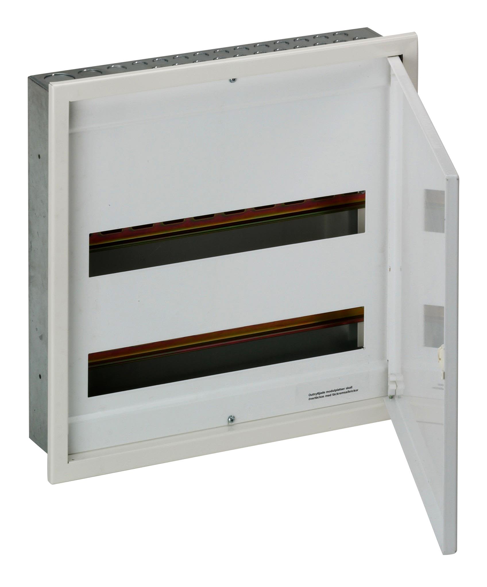 Hager VU418F Kapsling med infälld dörr, IP30 4 x 18 moduler