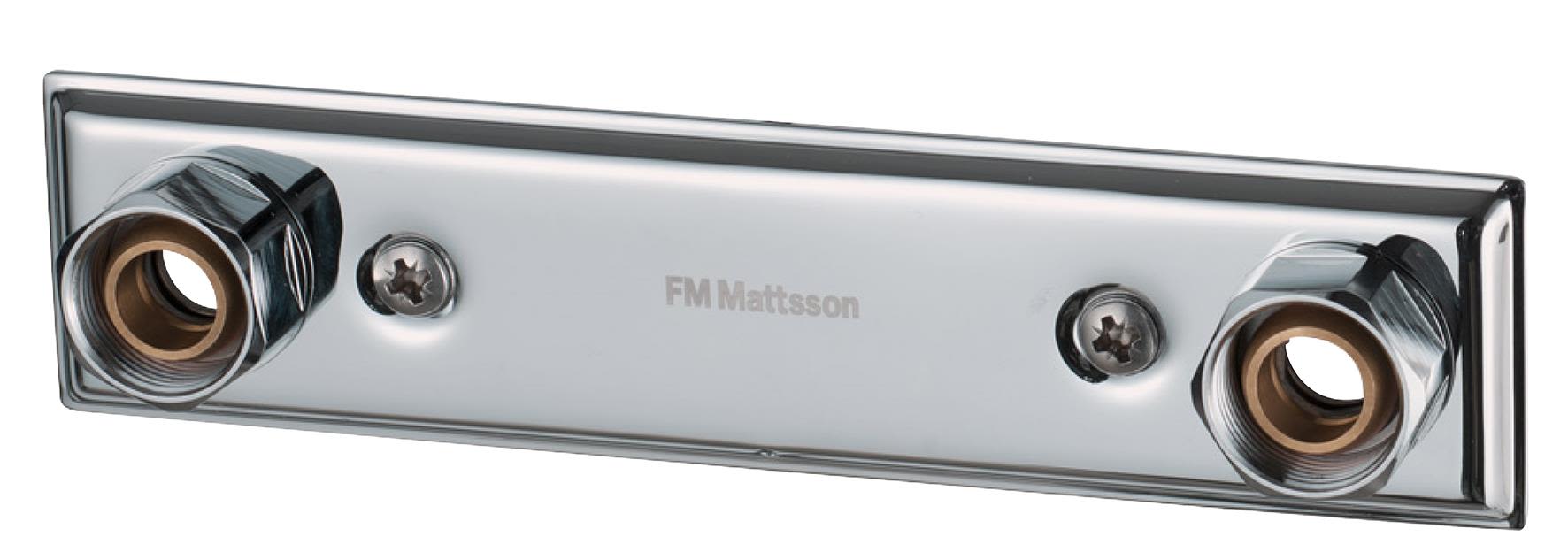 FM Mattsson 1420-0160 Blandarfäste 160 c/c, krom Ø15 mm
