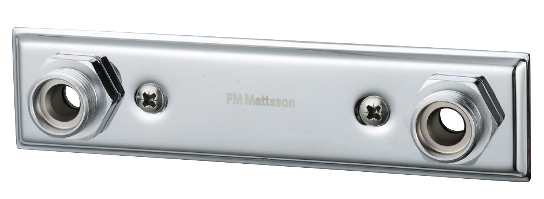 FM Mattsson 1420-2160 Blandarfäste 150 c/c, krom Ø15 mm