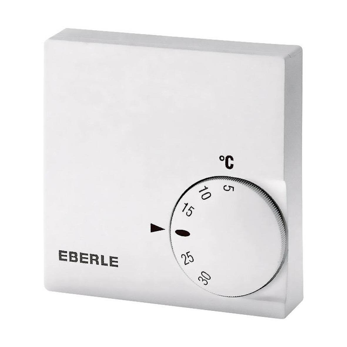 Eberle RTR-E 6721 Rumstermostat bimetall, 230V, 5-30 °C Utvändig ratt, växlande